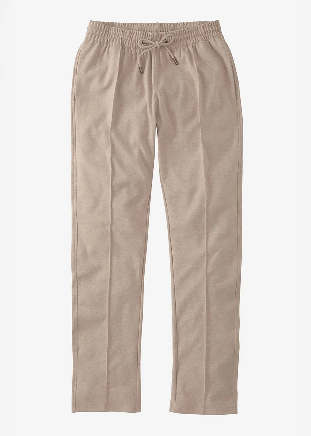 Cotton Traders Oatmeal Interlock Pintuck Joggers - 2XL/L27 Image 4
