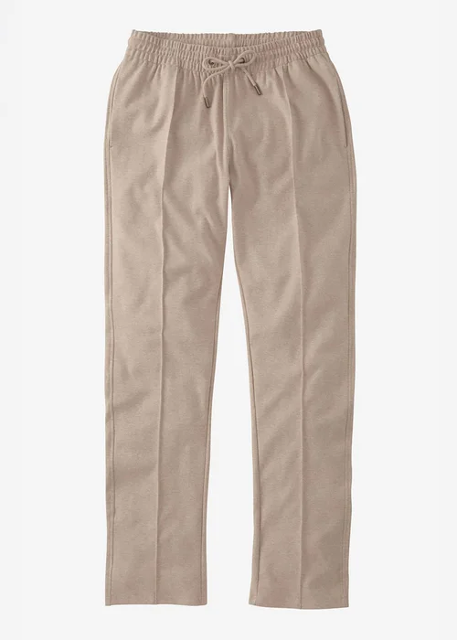 Cotton Traders Oatmeal Interlock Pintuck Joggers - 2XL/L27 Image 4