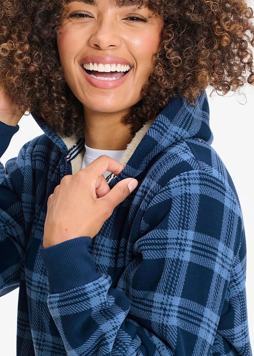 Cotton Traders Navy Cosy Fleece Jacket - 2XL Image 3
