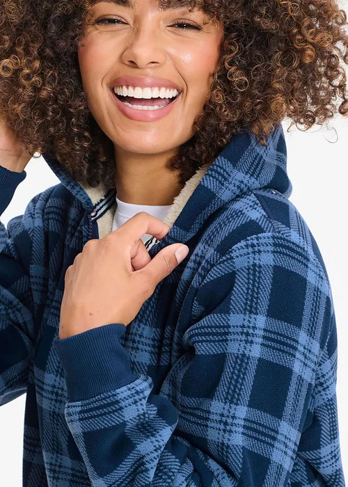 Cotton Traders Navy Cosy Fleece Jacket - 2XL Image 3