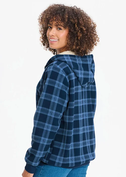 Cotton Traders Navy Cosy Fleece Jacket - 2XL Image 2