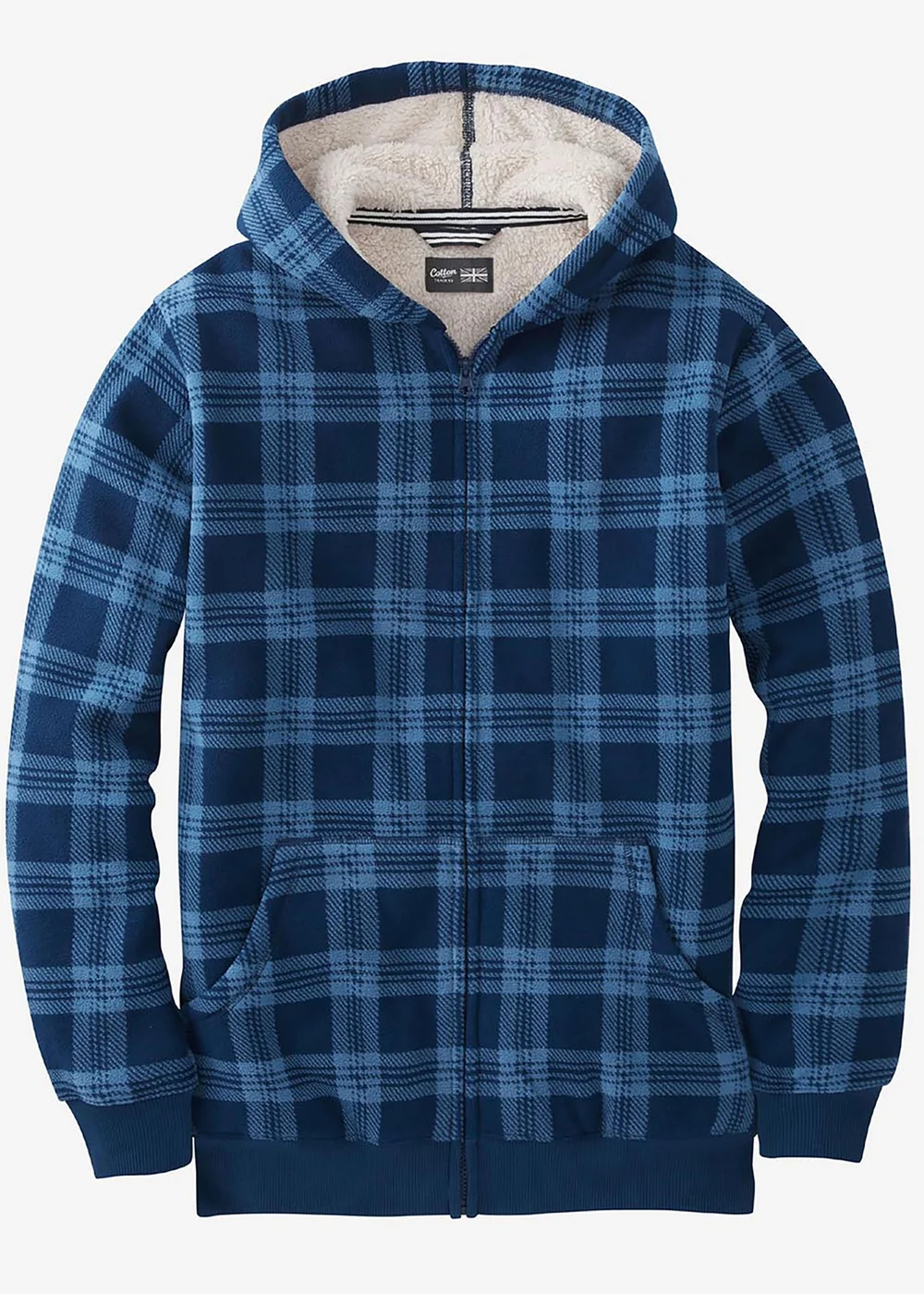 Cotton Traders Navy Cosy Fleece Jacket - 2XL Image 4