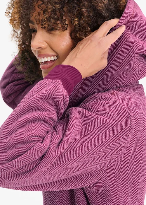 Cotton Traders Magenta Cosy Fleece Jacket - XL Image 3