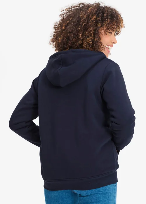 Cotton Traders Navy Fleece Lined Jersey Zip Through Jacket - L Image 2