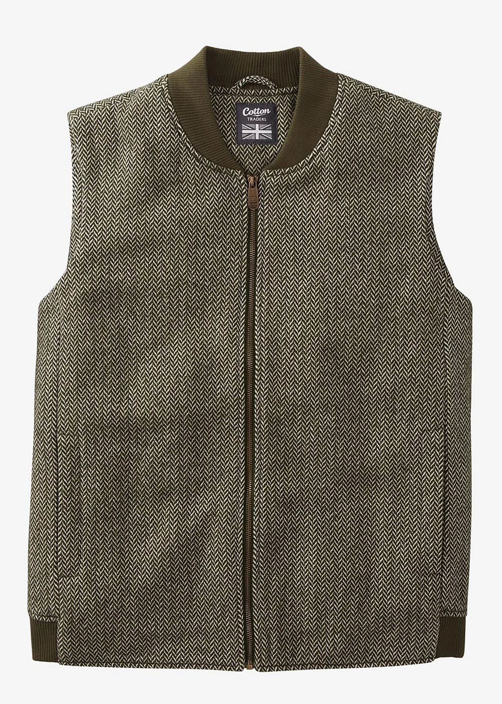 Cotton Traders Dark Forest Woven Gilet - 2XL Image 4
