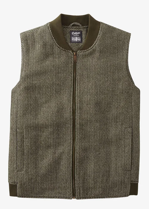 Cotton Traders Dark Forest Woven Gilet - 2XL Image 4