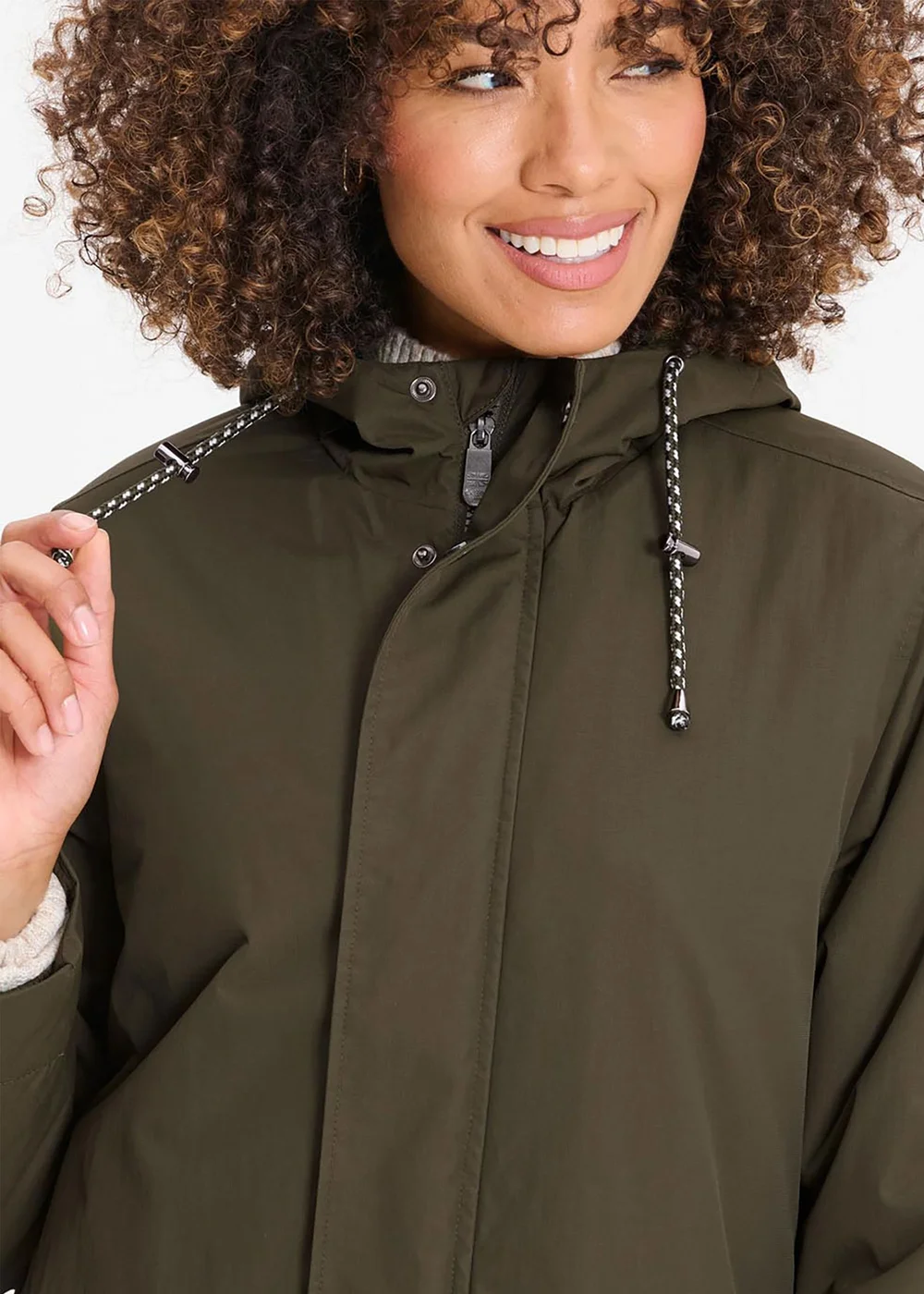 Cotton Traders Dark Forest Waterproof Parka - XL Image 3