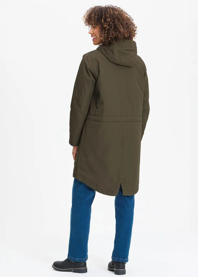 Cotton Traders Dark Forest Waterproof Parka