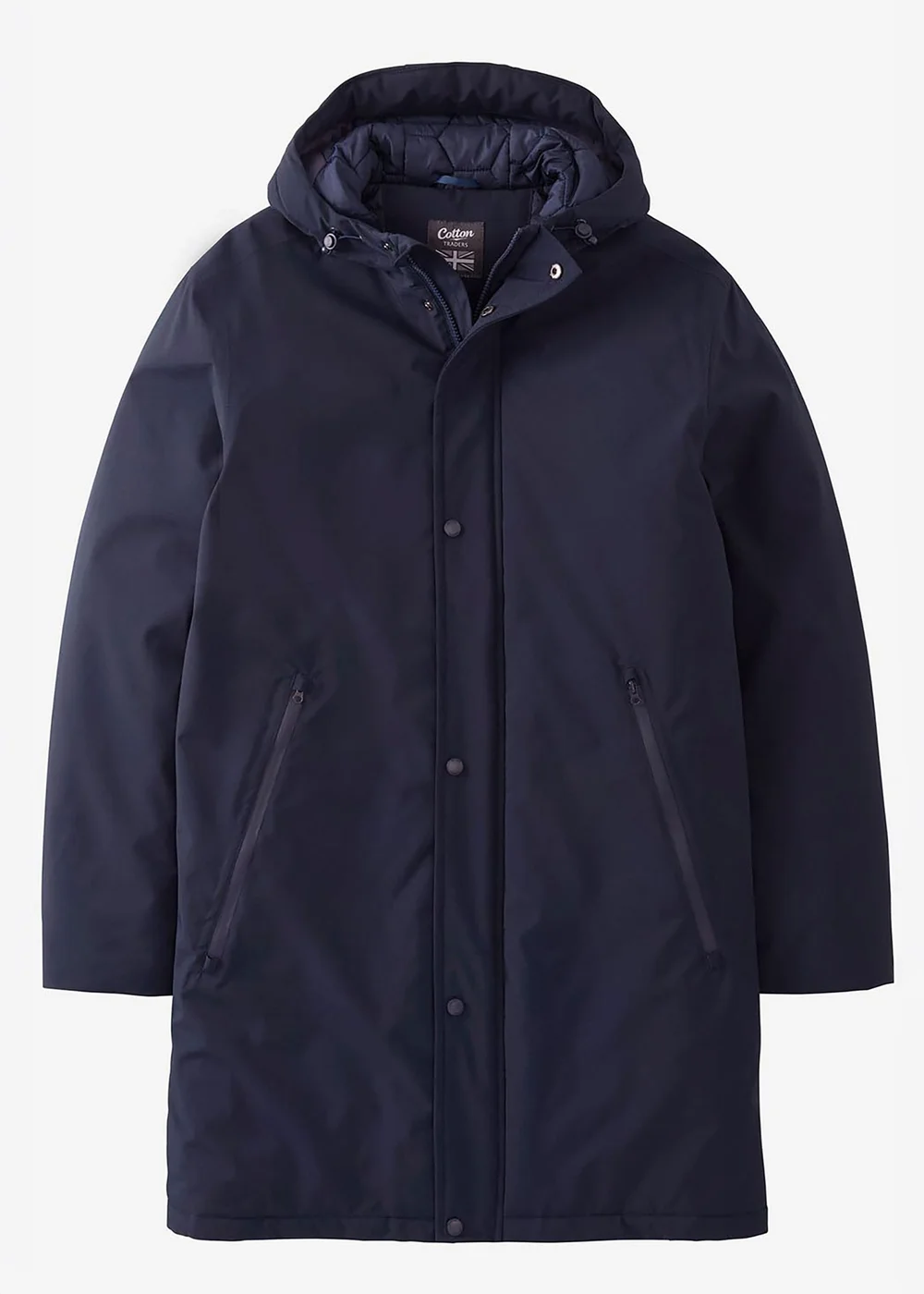 Cotton Traders Navy Waterproof Parka - 3XL Image 4