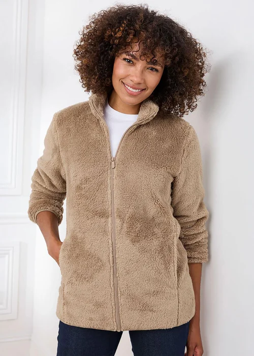 Cotton Traders Barley Soft Fleece Jacket - S Image 1