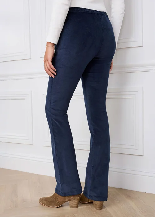 Cotton Traders Midnight Pull On Stretch Bootcut Cord Trousers - 18/L31 Image 3
