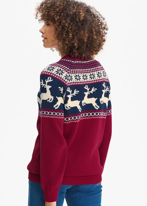 Cotton Traders Red Cotton Crew Neck Jumper - S Image 2