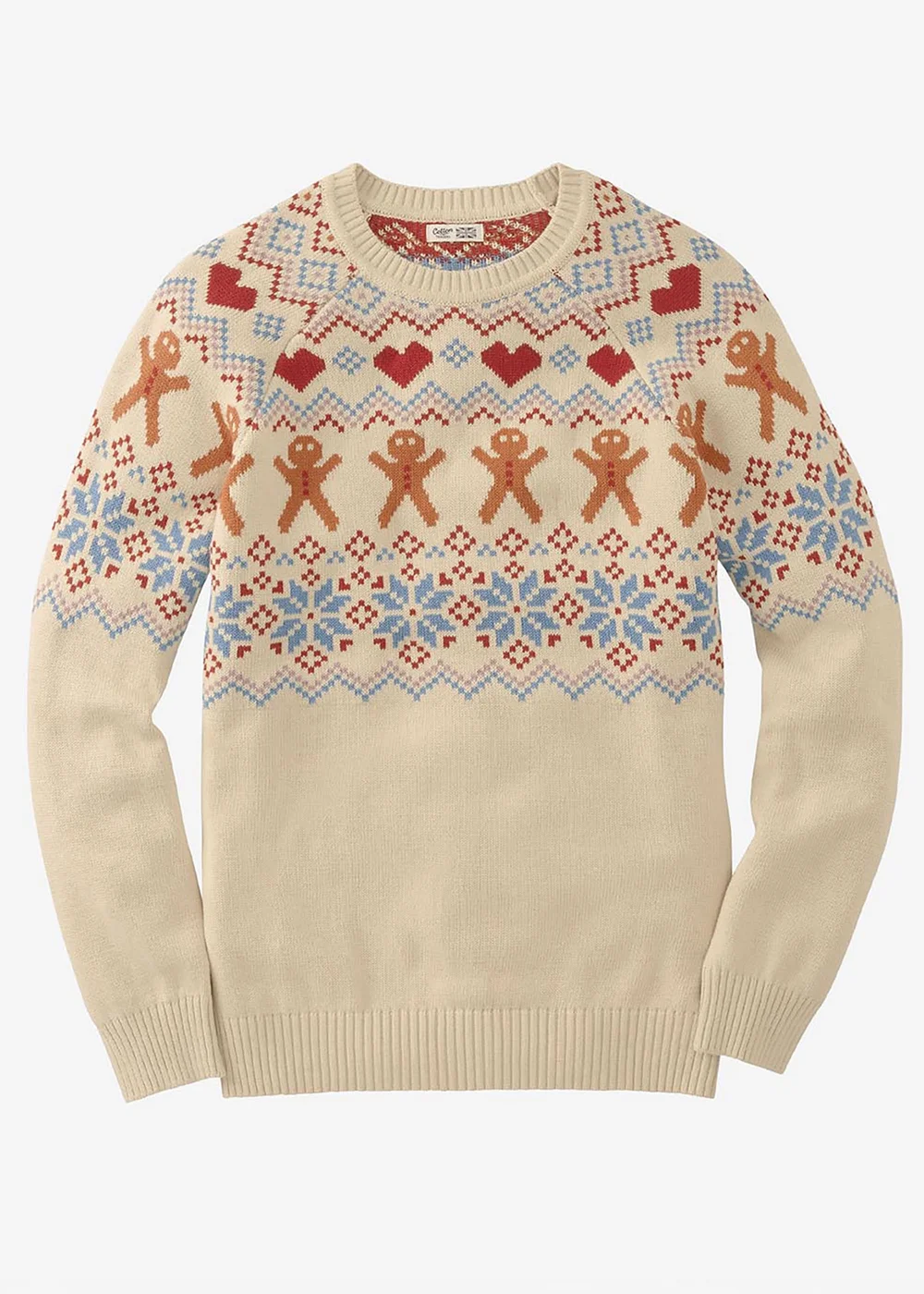 Cotton Traders Warm Cream Cotton Crew Neck Jumper - 3XL Image 4