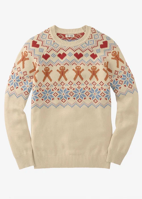 Cotton Traders Warm Cream Cotton Crew Neck Jumper - 3XL Image 4