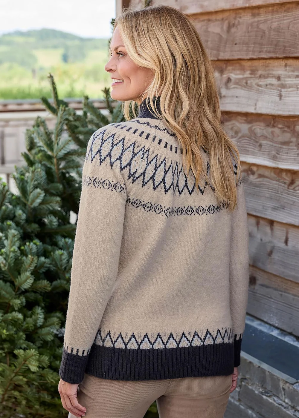 Cotton Traders Stone Fair Isle Jumper - 8 Image 3