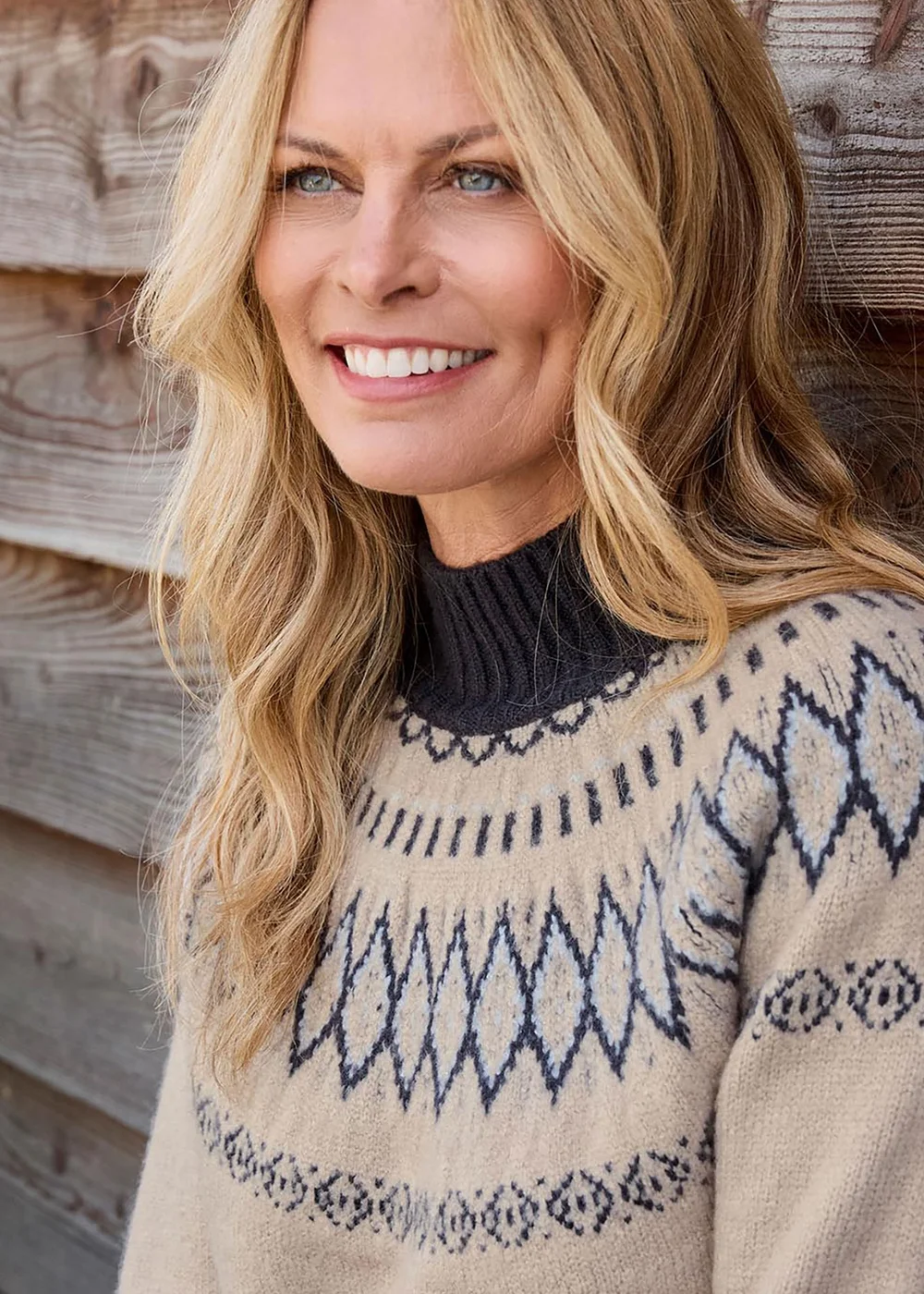 Cotton Traders Stone Fair Isle Jumper - 8 Image 4