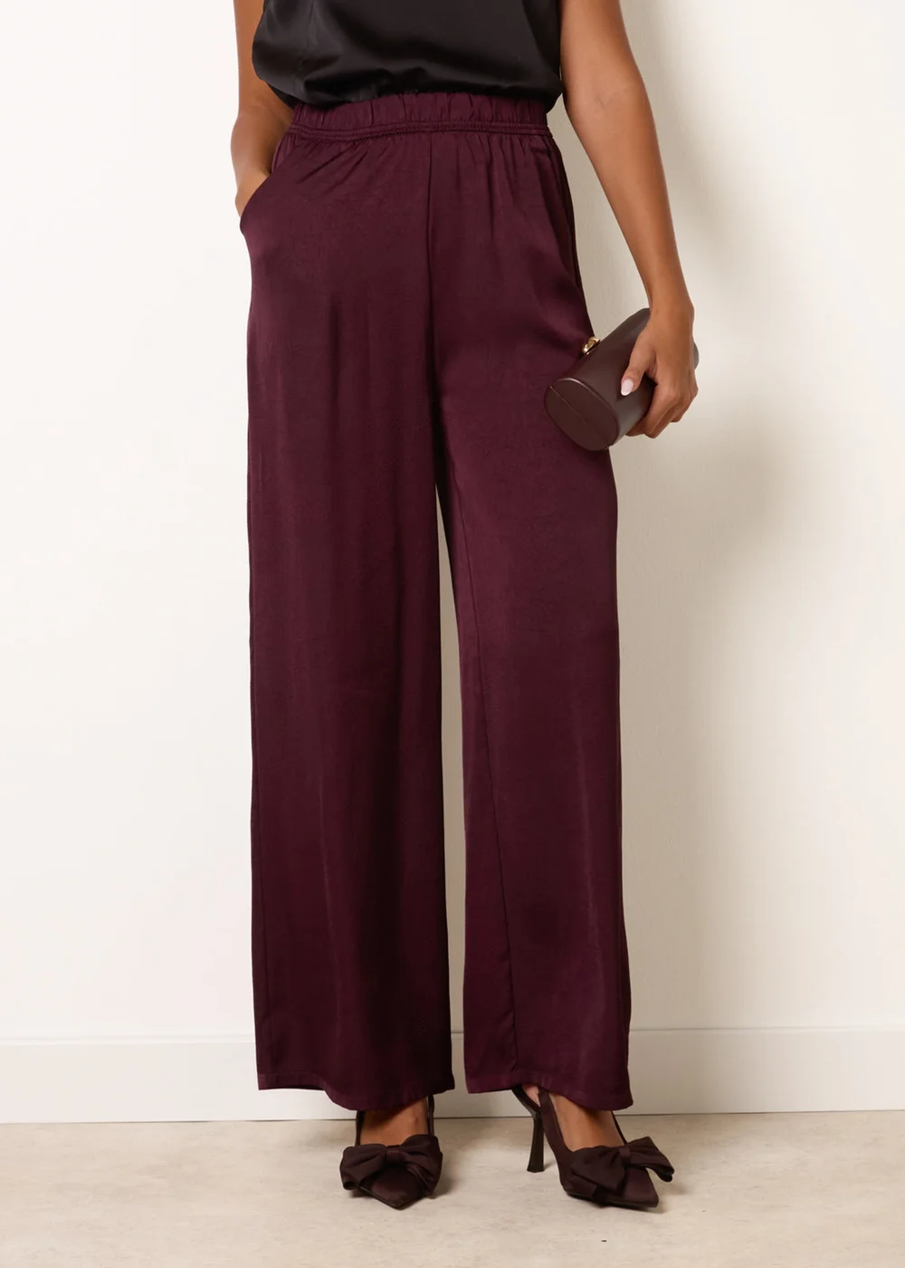 Blue Vanilla Purple High Waist Wide Leg Trousers - XL Image 2