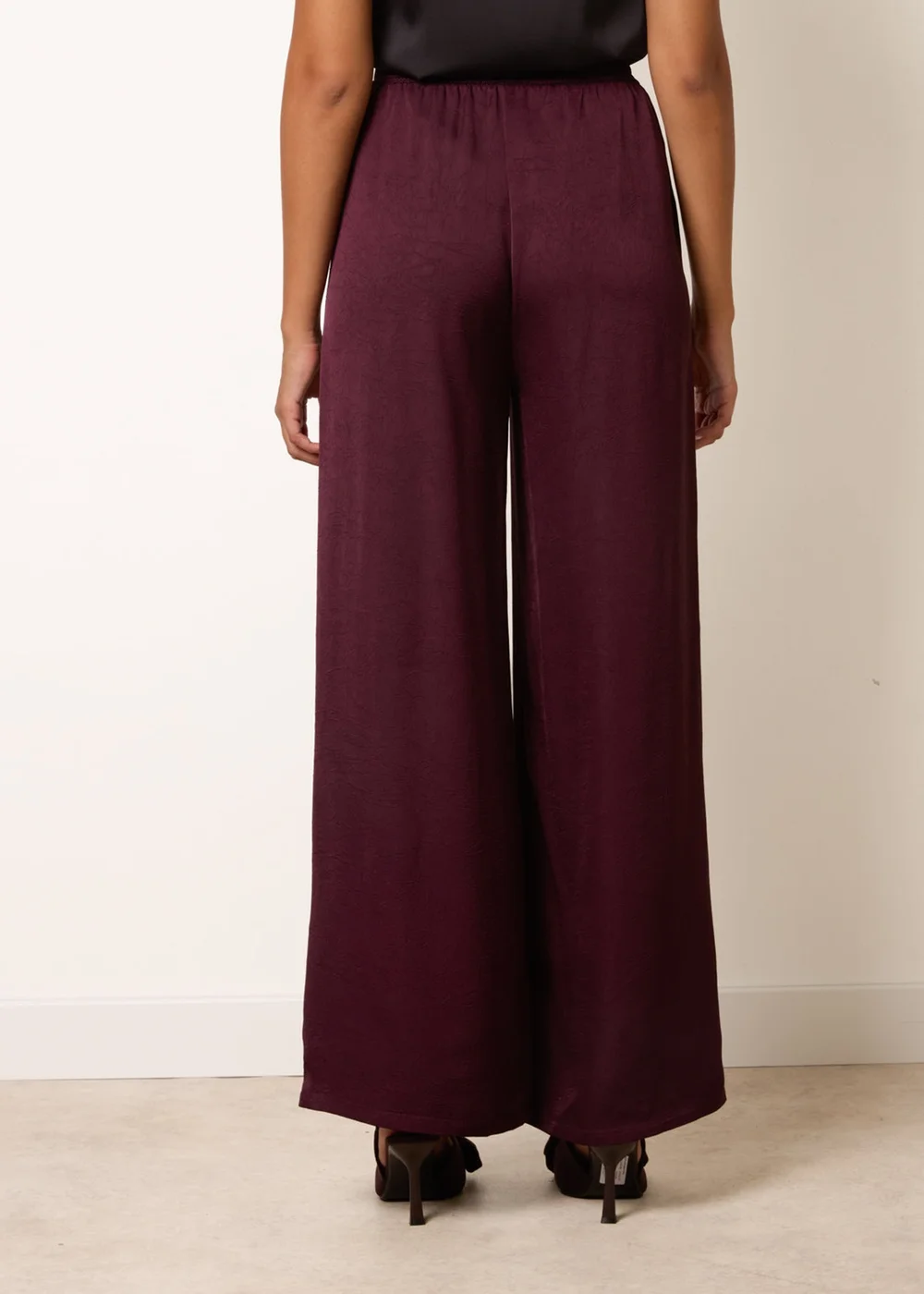 Blue Vanilla Purple High Waist Wide Leg Trousers - XL Image 4
