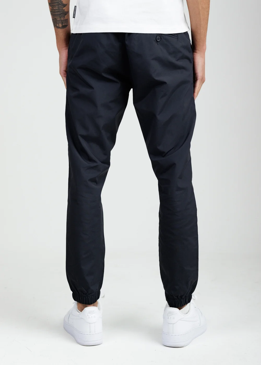 French Connection Navy Nylon Tech Cuffed Trousers - S Image 2