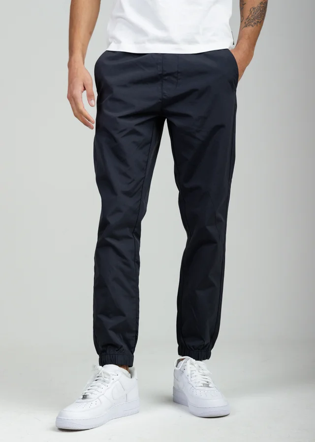 French Connection Navy Nylon Tech Cuffed Trousers