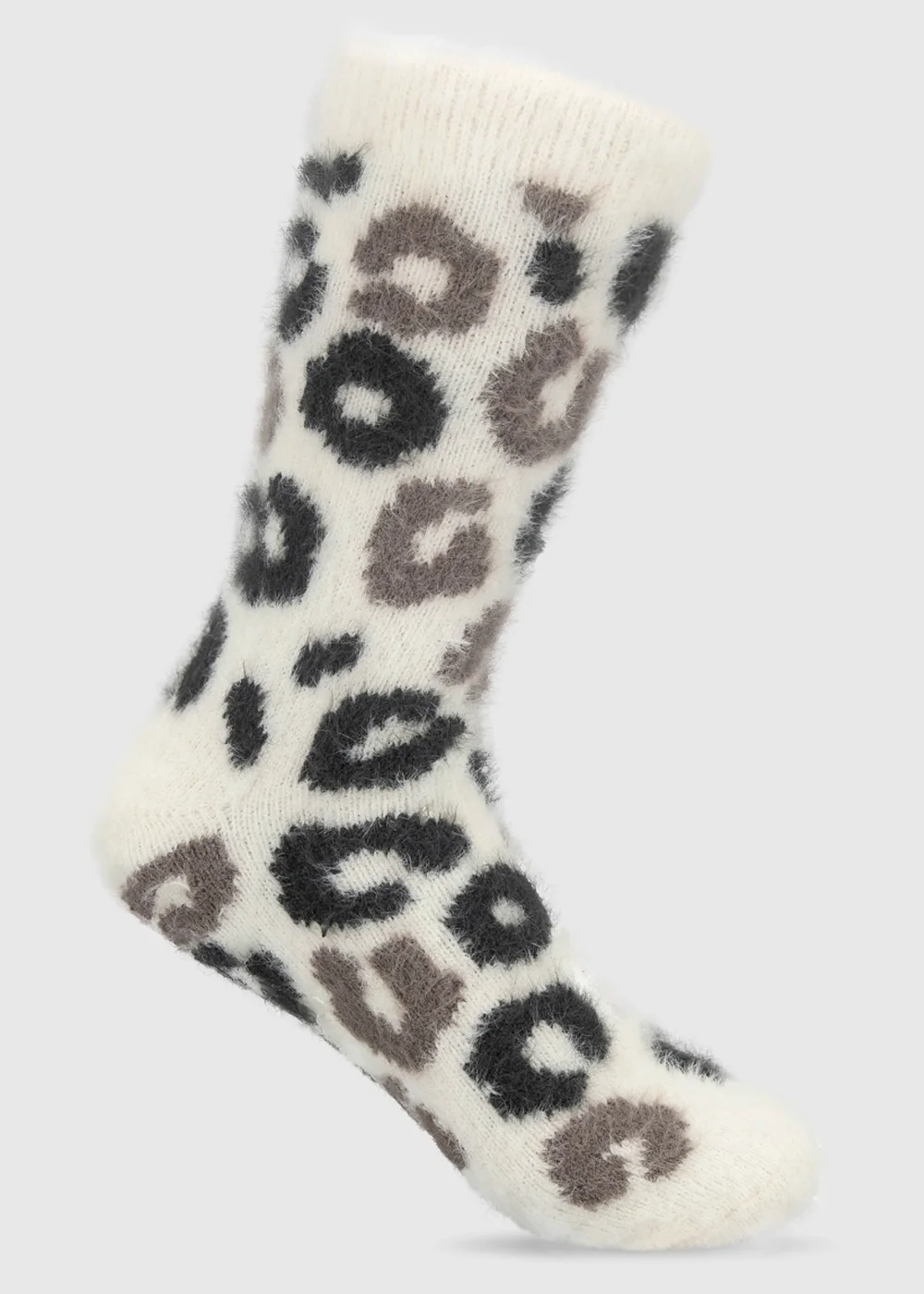 Totes Brown Faux Fur Hot Water Bottle And Super Soft Socks Set - One Size Image 6