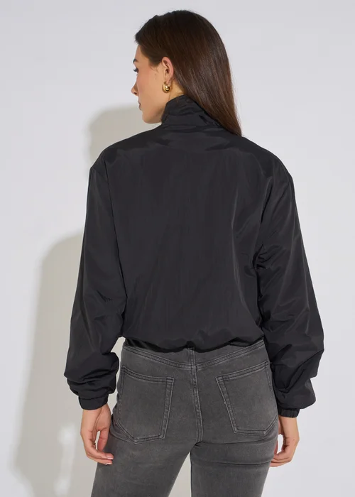 Gini London Black Funnel Neck Windbreaker Jacket - 16 Image 2
