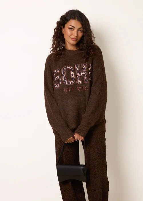 Blue Vanilla Brown Soho Knitted Jumper - S/M Image 2