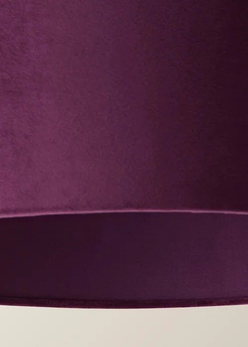 ValueLights Ashley Plum Velvet Squat Drum Shade - One Size Image 5