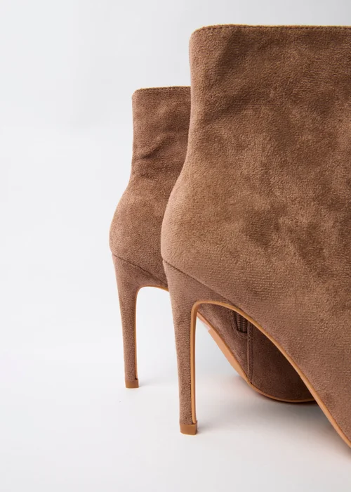 Blue Vanilla Camel Pointed Toe High Heel Boots - 4 Image 3
