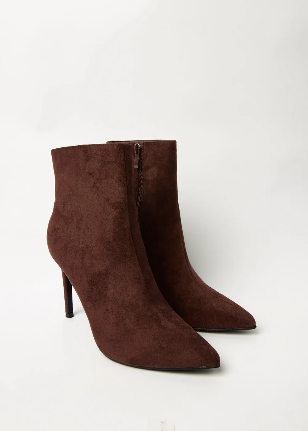 Blue Vanilla Brown Pointed Toe High Heel Boots - 5 Image 1