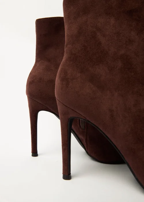 Blue Vanilla Brown Pointed Toe High Heel Boots - 5 Image 3