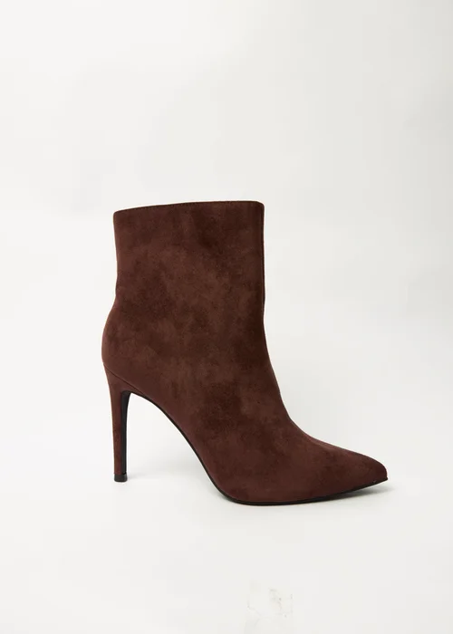 Blue Vanilla Brown Pointed Toe High Heel Boots - 5 Image 2