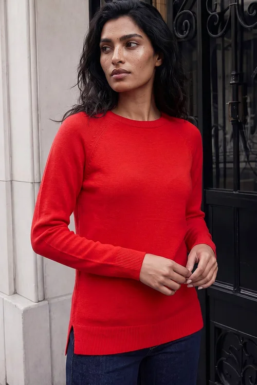 Roman Scarlet Plain Soft Crew Neck Jumper - 16 Image 2