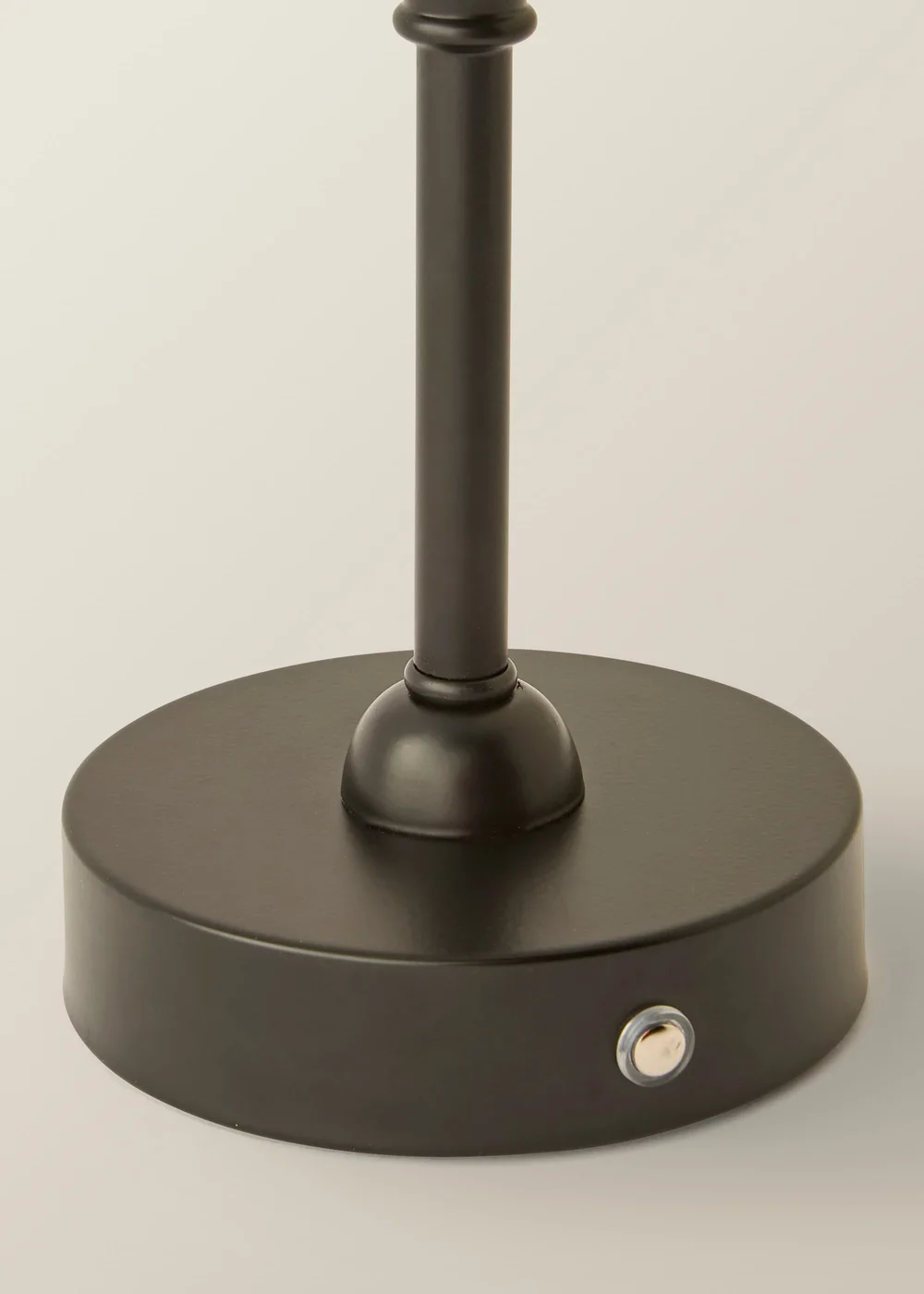 ValueLights Lowe Matte Black Rechargeable Table Lamp with Linen Taper Shade - One Size Image 6