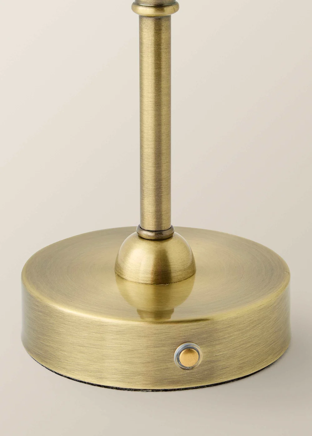 ValueLights Lowe Brushed Gold Rechargeable Table Light Base with Floral Pleated Shade - One Size Image 5