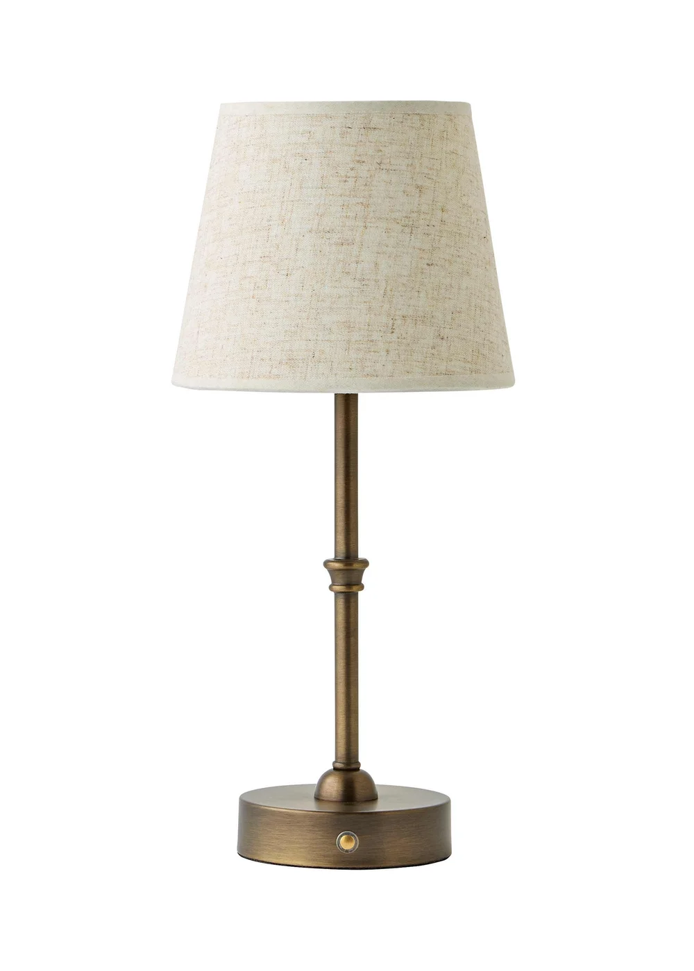 ValueLights Lowe Matte Black Rechargeable Table Lamp with Burgandy Floral Pleated Shade - One Size Image 4