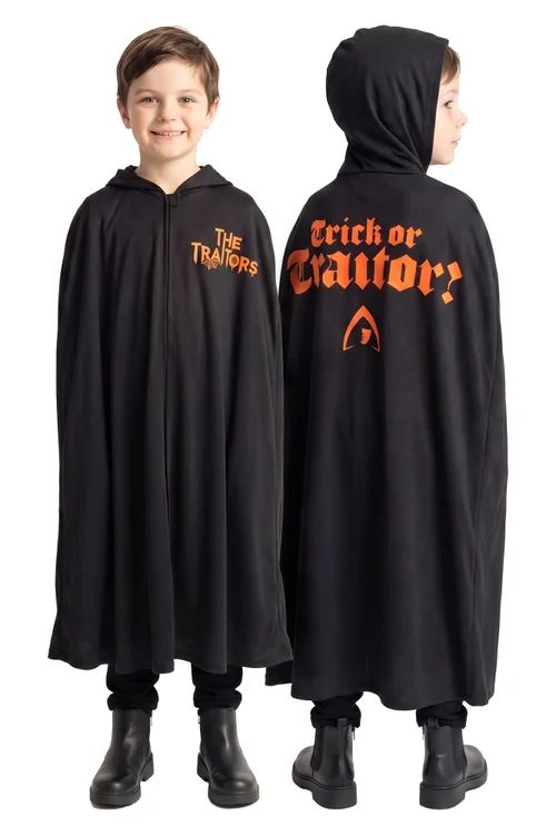 Vanilla Underground The Traitors Boys Black Trick or Treat Halloween 1 Piece Costume (6-12 Yrs) - 6-8 Yrs Image 1