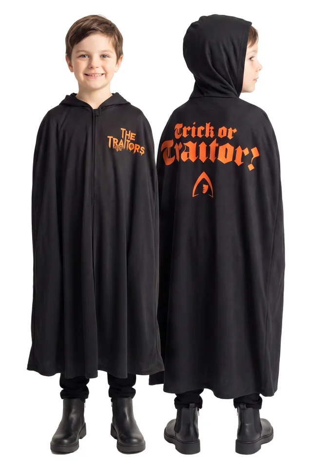 Vanilla Underground The Traitors Boys Black Trick or Treat Halloween 1 Piece Costume (6-12 Yrs)