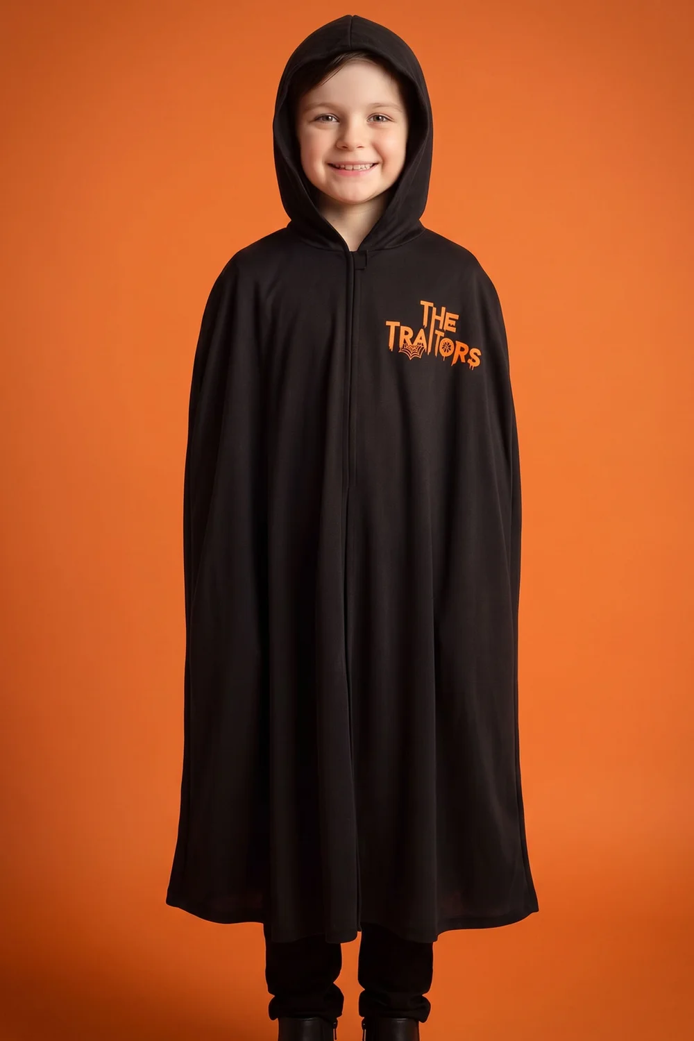 Vanilla Underground The Traitors Boys Black Trick or Treat Halloween 1 Piece Costume (6-12 Yrs) - 6-8 Yrs Image 4