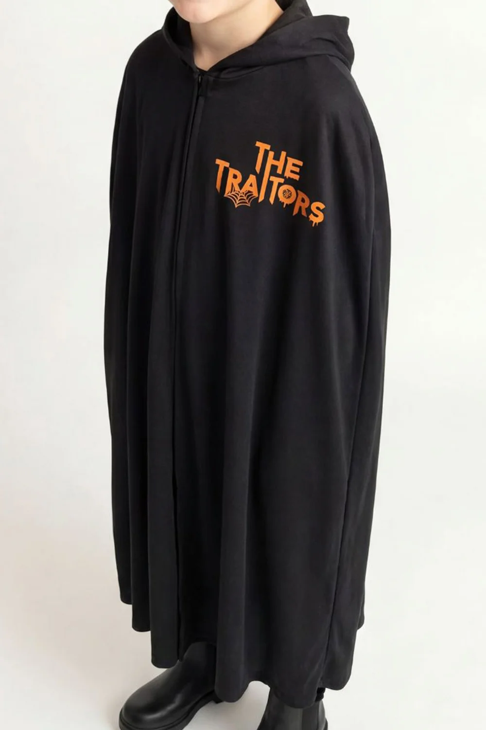 Vanilla Underground The Traitors Boys Black Trick or Treat Halloween 1 Piece Costume (6-12 Yrs) - 6-8 Yrs Image 3