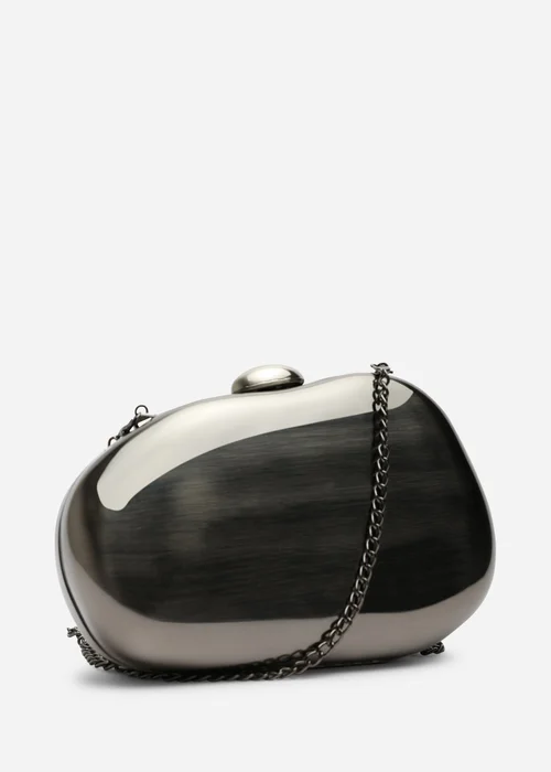 Where's That From Marixa Black HardShell Pebble Clutch Bag - One Size Image 1
