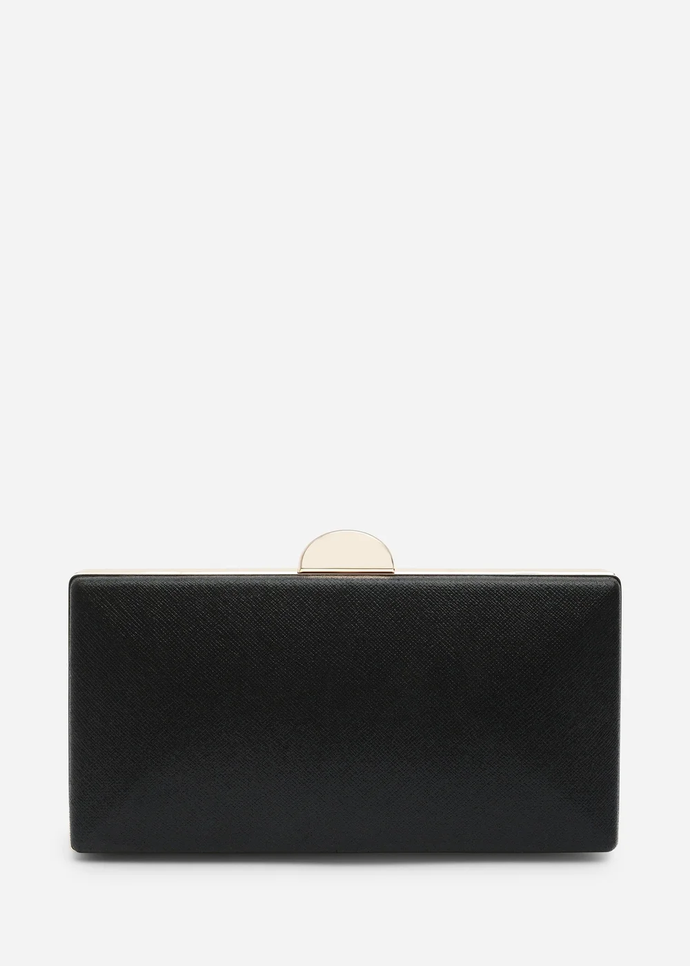 Where's That From Melyra Black Shimmer Box Evening Clutch Bag - One Size Image 3