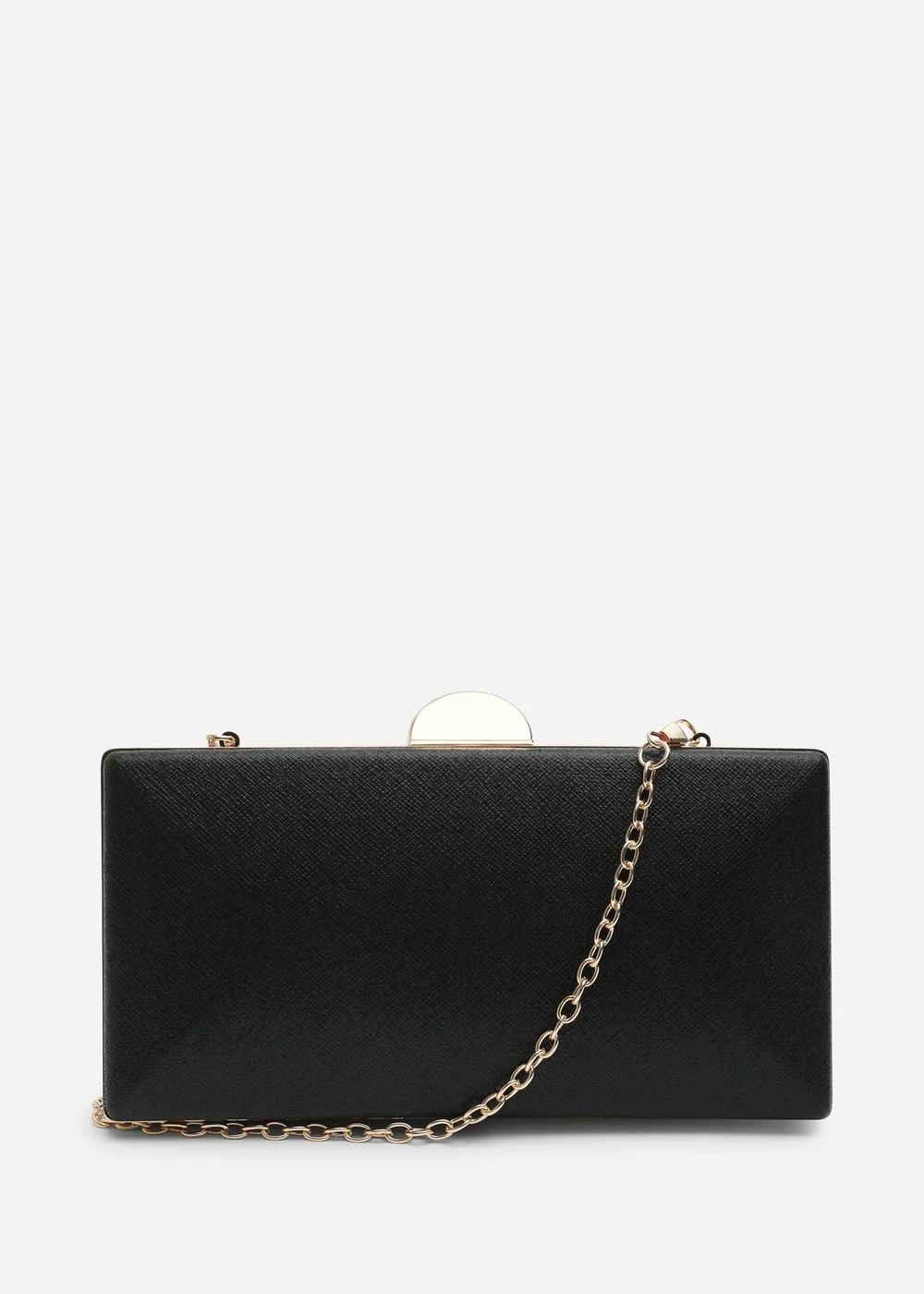Where's That From Melyra Black Shimmer Box Evening Clutch Bag - One Size Image 1