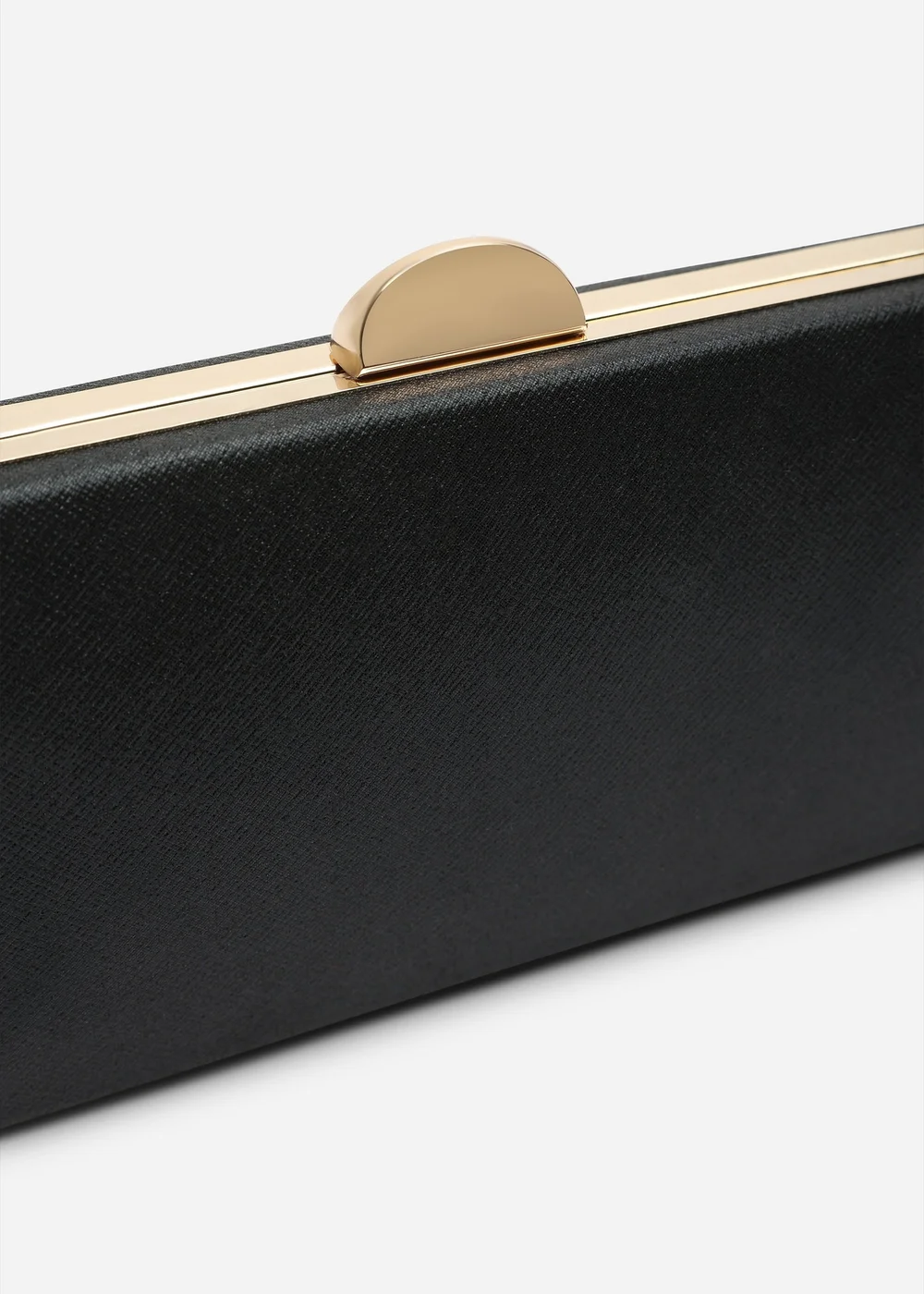 Where's That From Melyra Black Shimmer Box Evening Clutch Bag - One Size Image 5