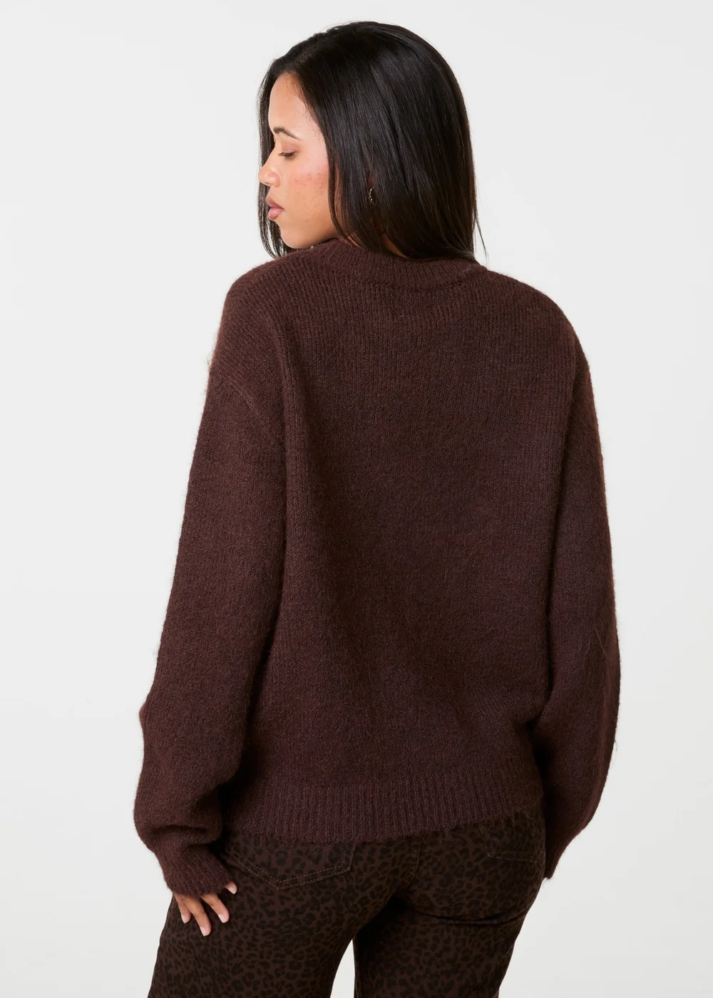 Pink Vanilla Brown Brooklyn Soft Knit Jumper - S/M Image 5