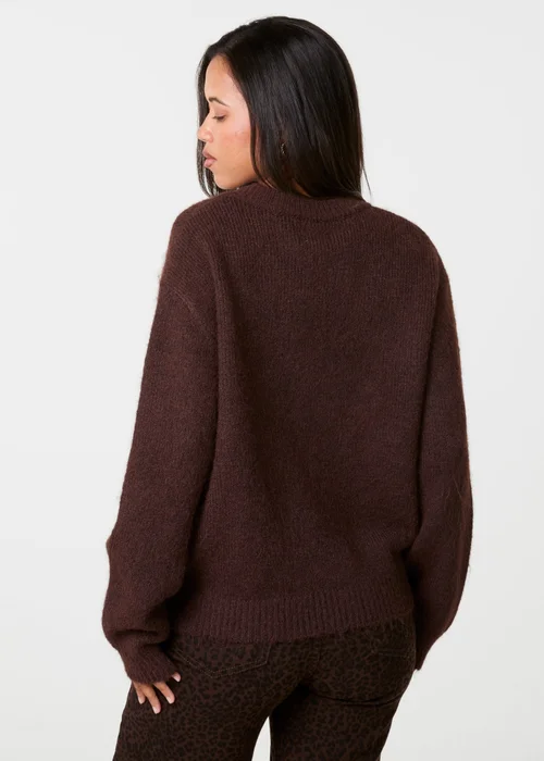 Pink Vanilla Brown Brooklyn Soft Knit Jumper - S/M Image 5