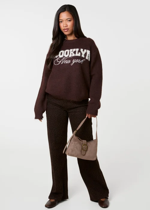 Pink Vanilla Brown Brooklyn Soft Knit Jumper - S/M Image 3