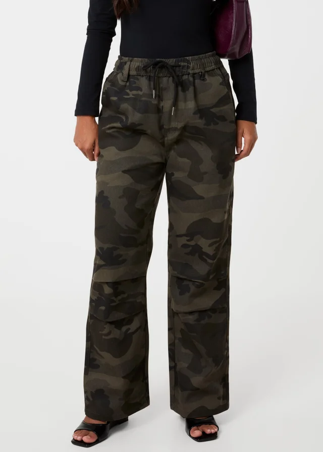 Pink Vanilla Khaki Camo Drawstring Trousers