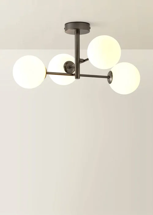 ValueLights Darla Brushed Brass 4 Way Bathroom Ceiling Light with Bulbs - One Size Image 3