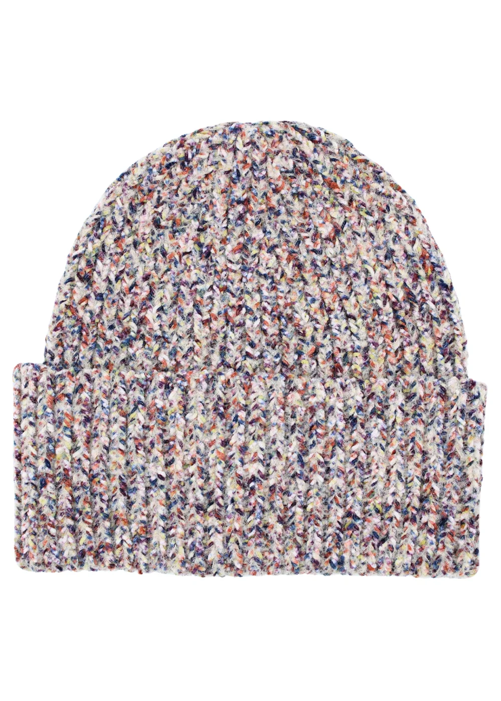 Gini London Multi Ladies Speckle Yarn Beanie Hat - One Size Image 1
